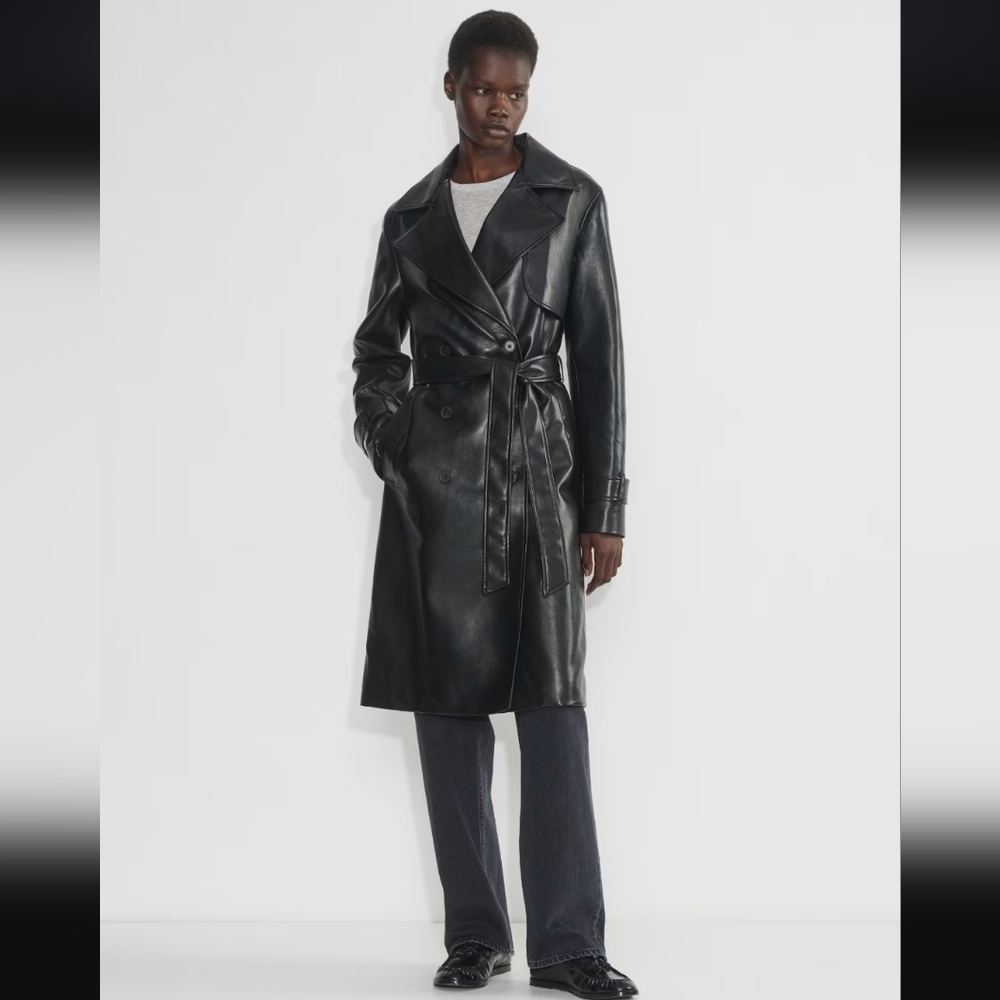 Babaton New Tabloid Trench Coat - Unreal Leather